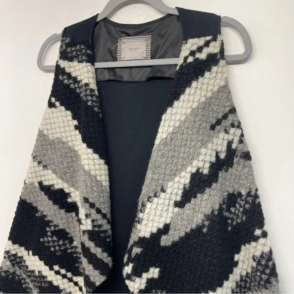 Anthropologie Guest Editor Wool Blend Open Long C… - image 4